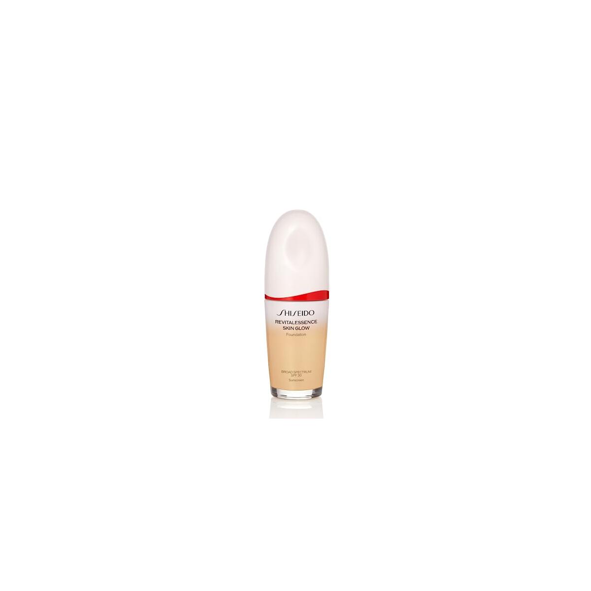 Shiseido RevitalEssence Skin Glow Foundation SPF 30, 160 Shell - Buildable, Medium Coverage - 24-HR Hydration & 12-HR Wear - Transfer, Crease & Fade Resistant - Non-Comedogenic - All Skin Types