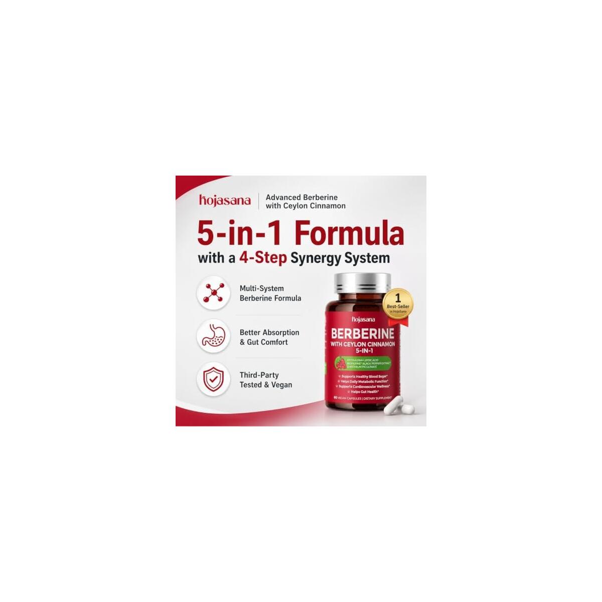 5 In 1 Berberine Complex 500mg With Ceylon Coupon - RebateKey