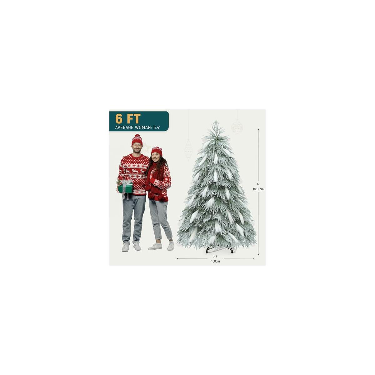 Yitahome Ft Pre Lit Flocked 1 Deals - RebateKey