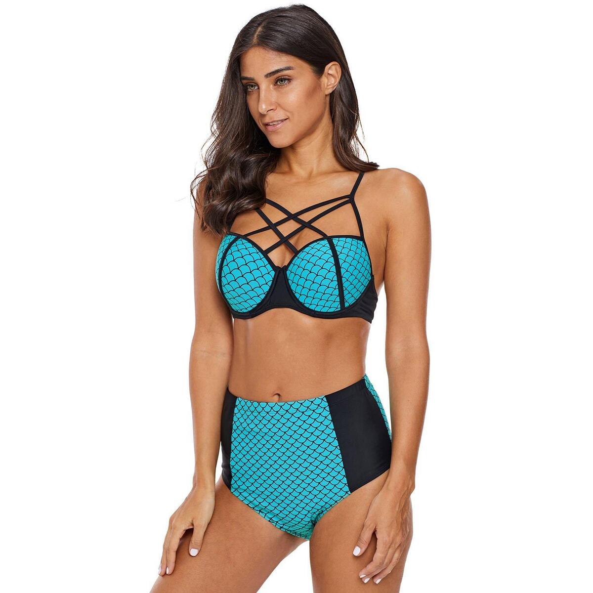 Mermaid Print High Waist 1 Promo Codes - RebateKey