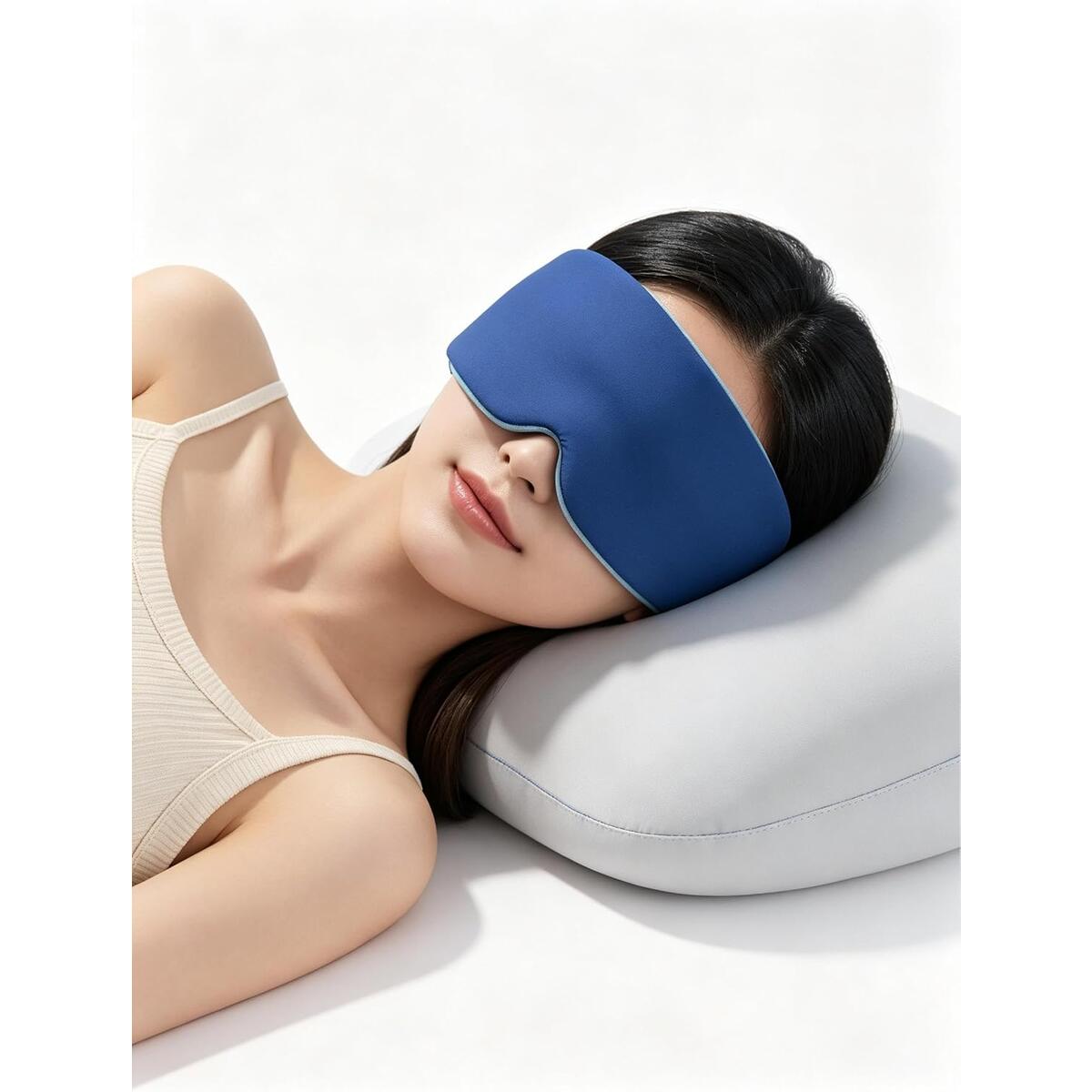 Weighted Sleep Mask 3D Blackout with Glass Beads
