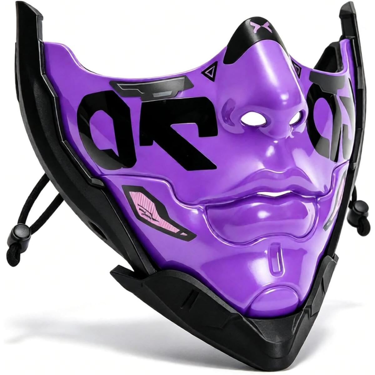 Cyberpunk Bionic Half Face Mask Techwear Sci-Fi