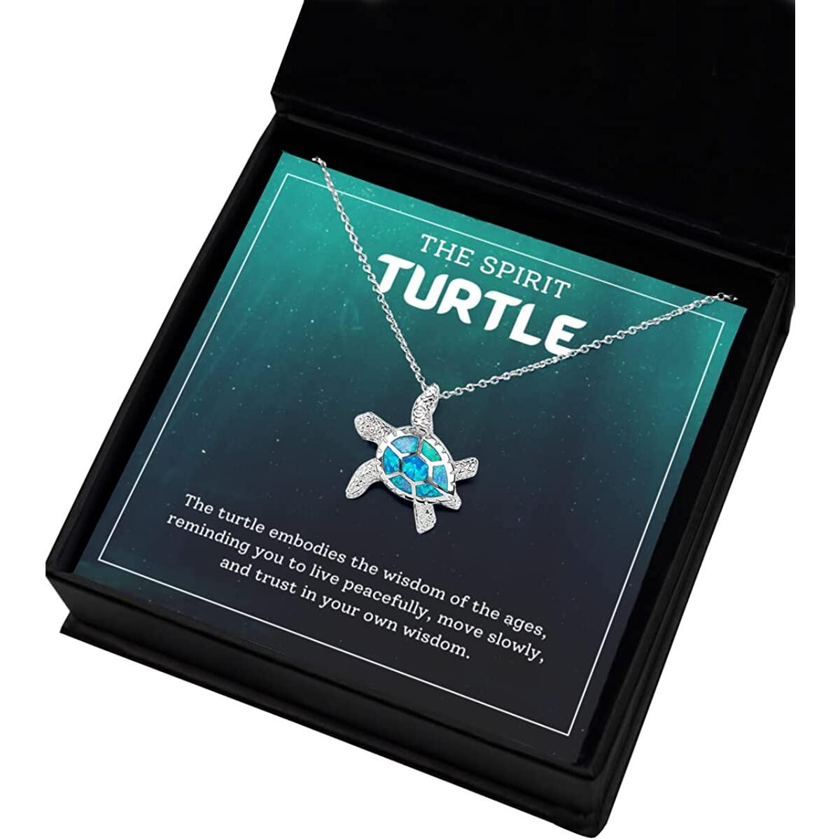 Opal Spirit Turtle Necklace Deal - RebateKey