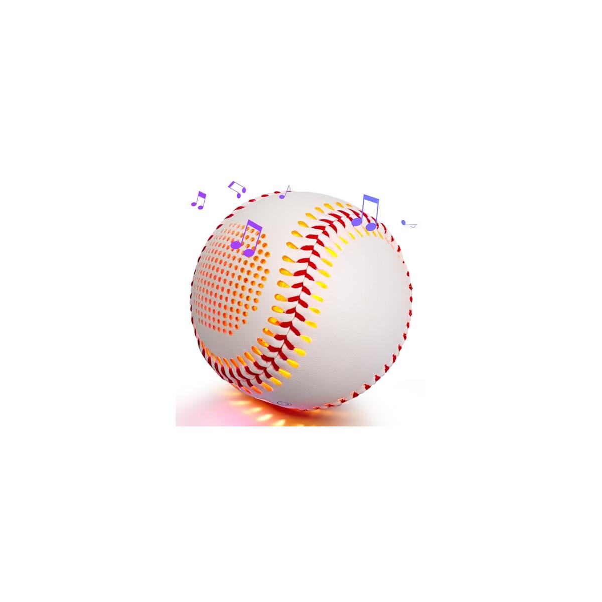 Light Up & Glow-in-The-Dark Baseball with Bluetooth Speaker, Sports Gifts for Baseball Fans, Boys 8-12, Teens & Adults, Unique Accessories