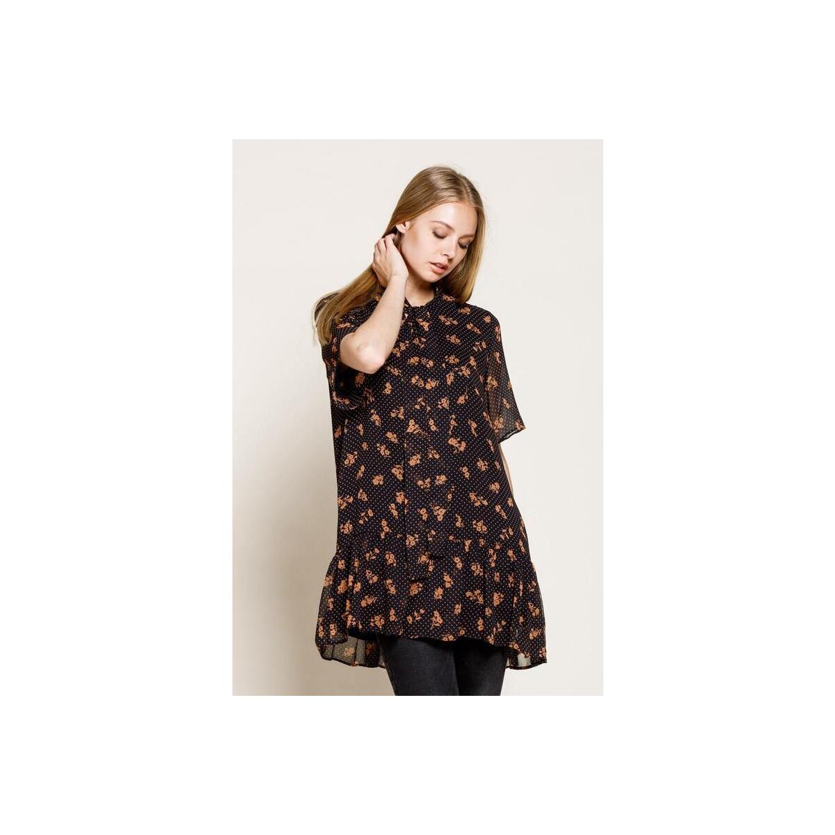 Dot Floral Tunic Blouse 1 Coupons - RebateKey