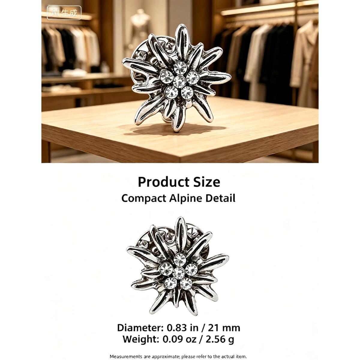 Edelweiss Brooch Antique Deal - RebateKey