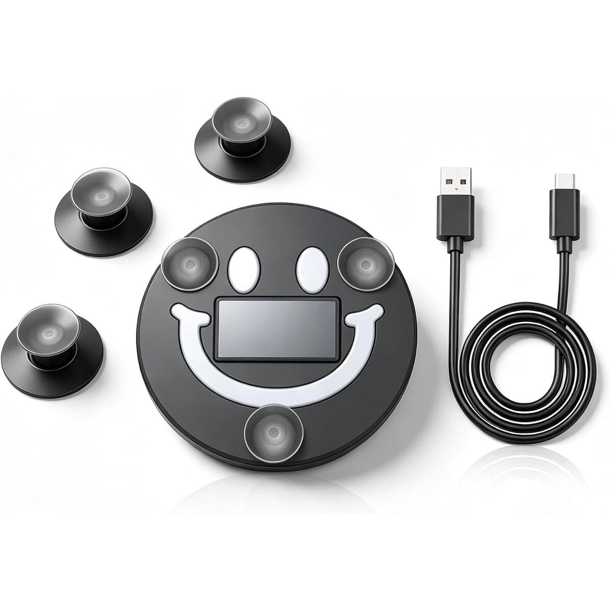 LED Smiley Face Car Atmosphere Light with Solar Charging