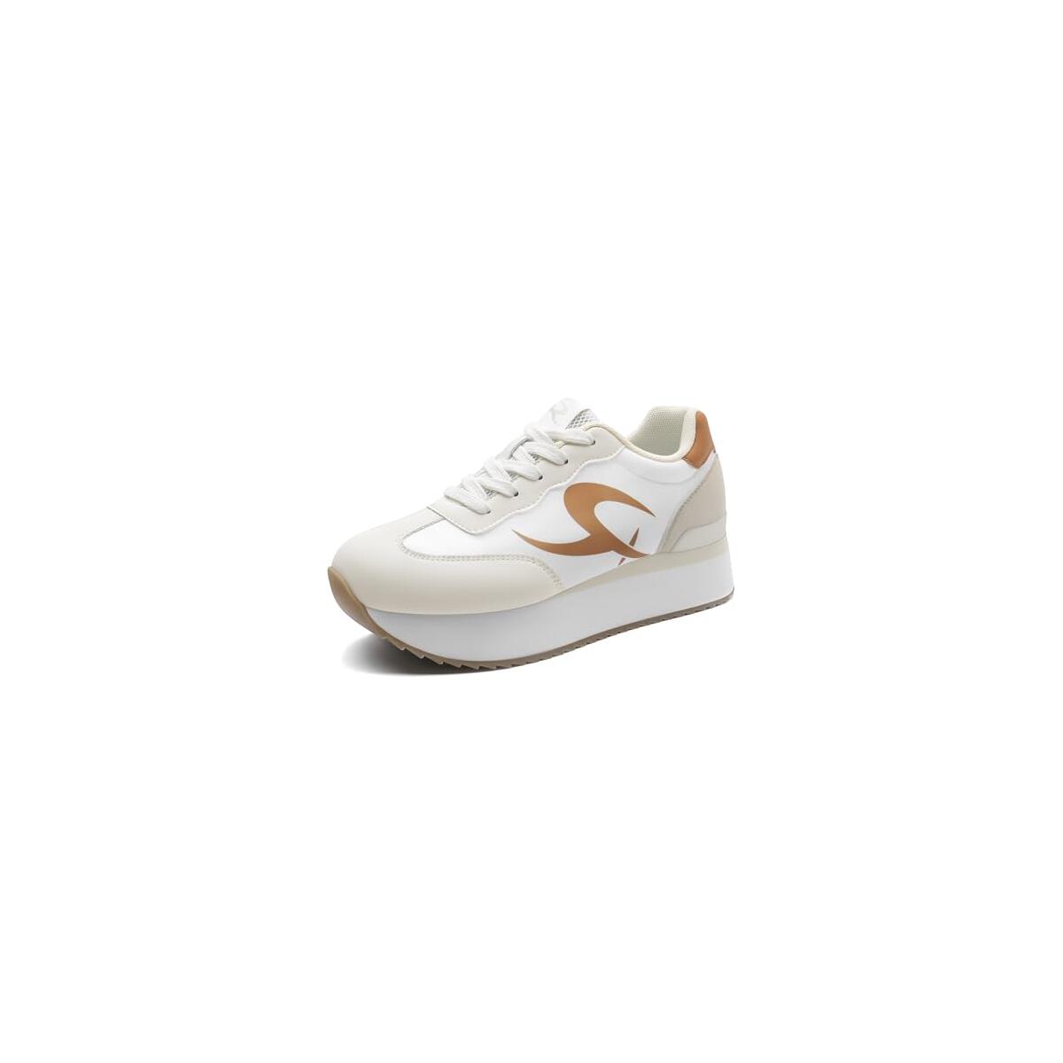 Womens Platform Sneakers Casual Lace Up Deal - RebateKey