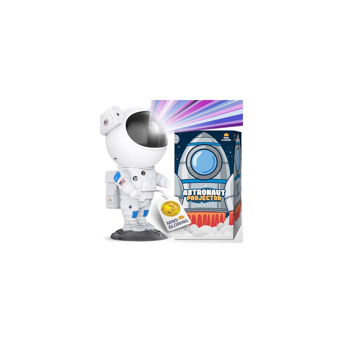 Mind-Glowing Astronaut Galaxy Projector - Spaceman Projector with Remote, Timer, Star & Nebula Modes - Dimmable Night Light for Kids Space Decor - Cool Christmas Gift for Any Year Old Boys 2025