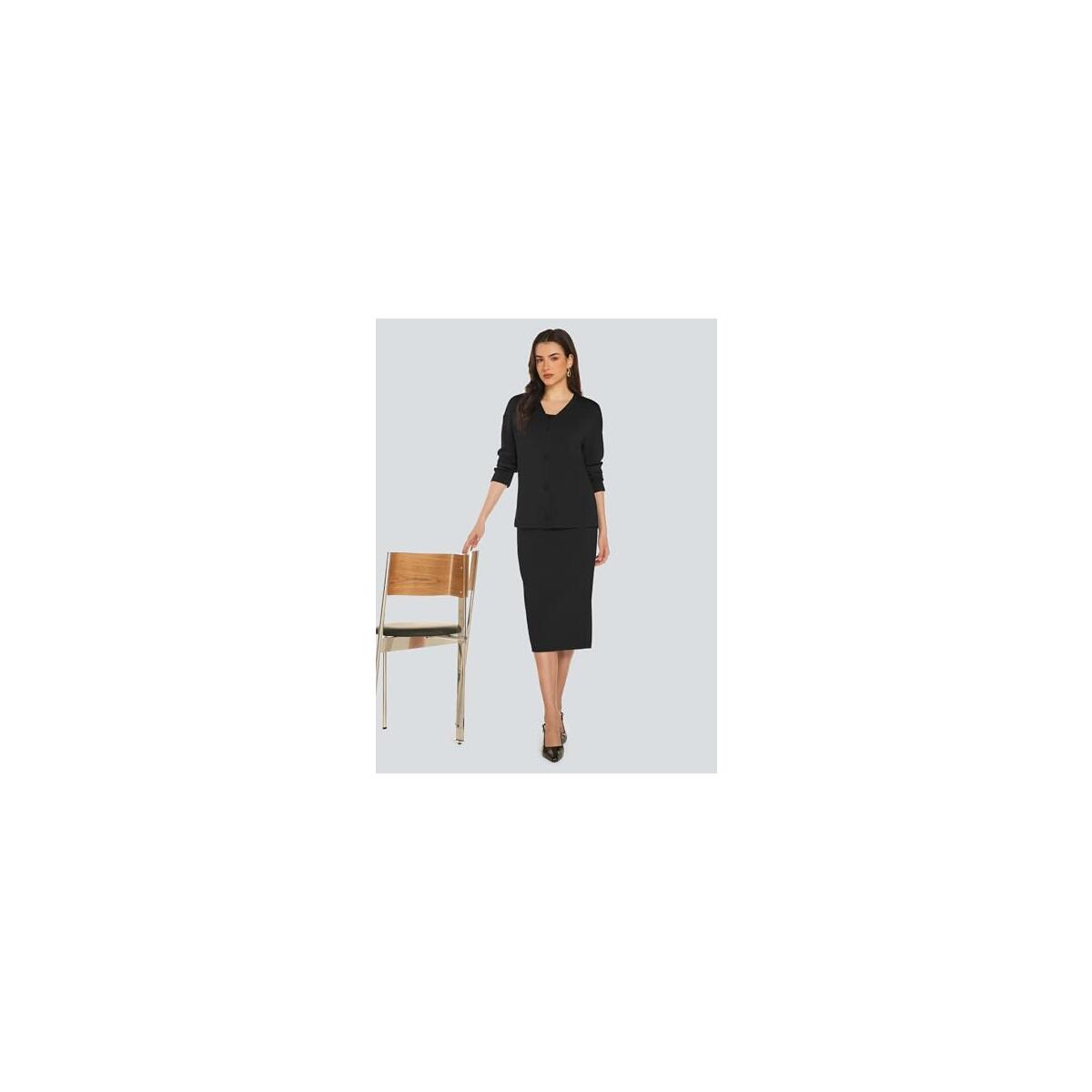 2 Piece Midi Skirt Sets Business Casual Coupon - RebateKey