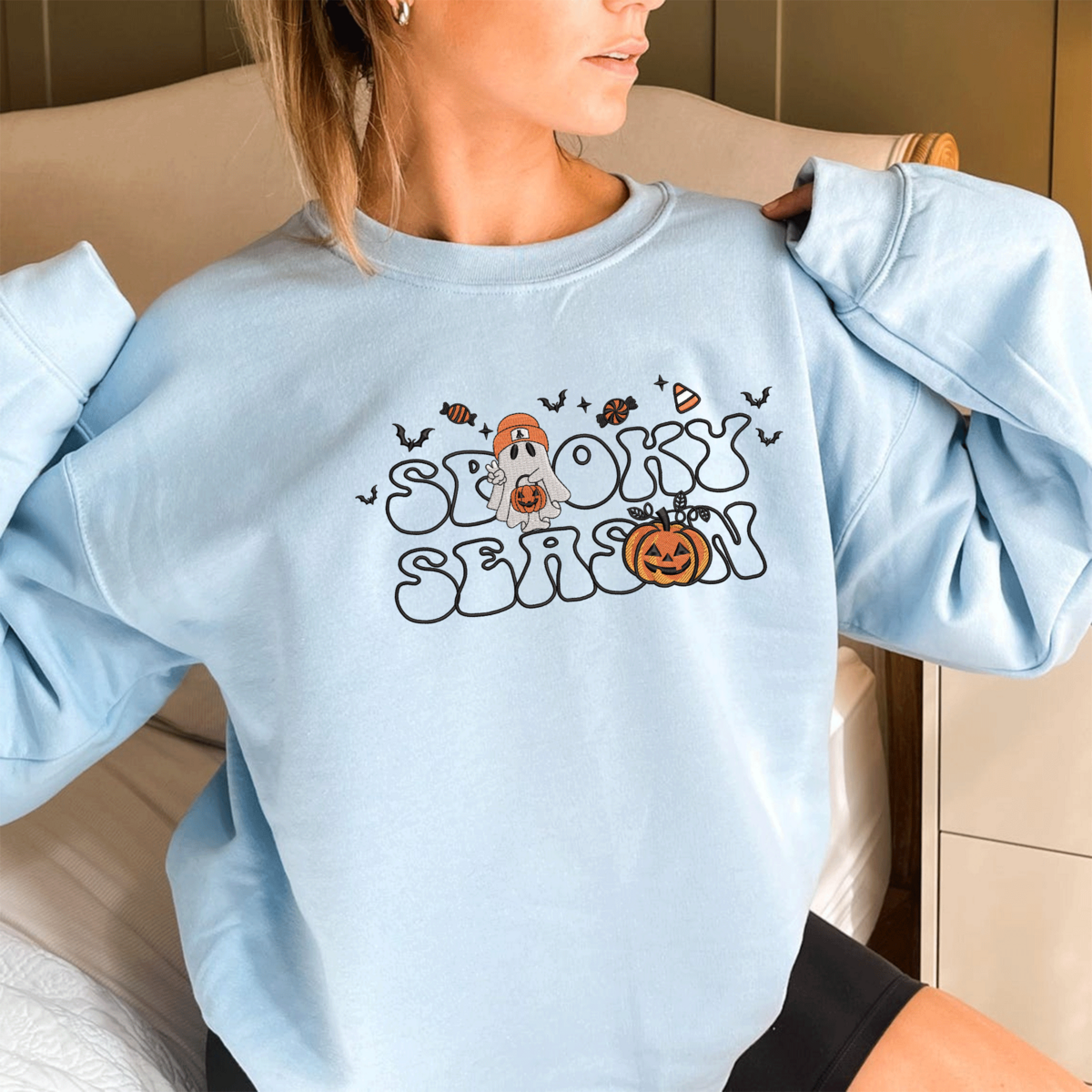 Embroidered Spooky Season Sweatshirt 1 Cashback - RebateKey