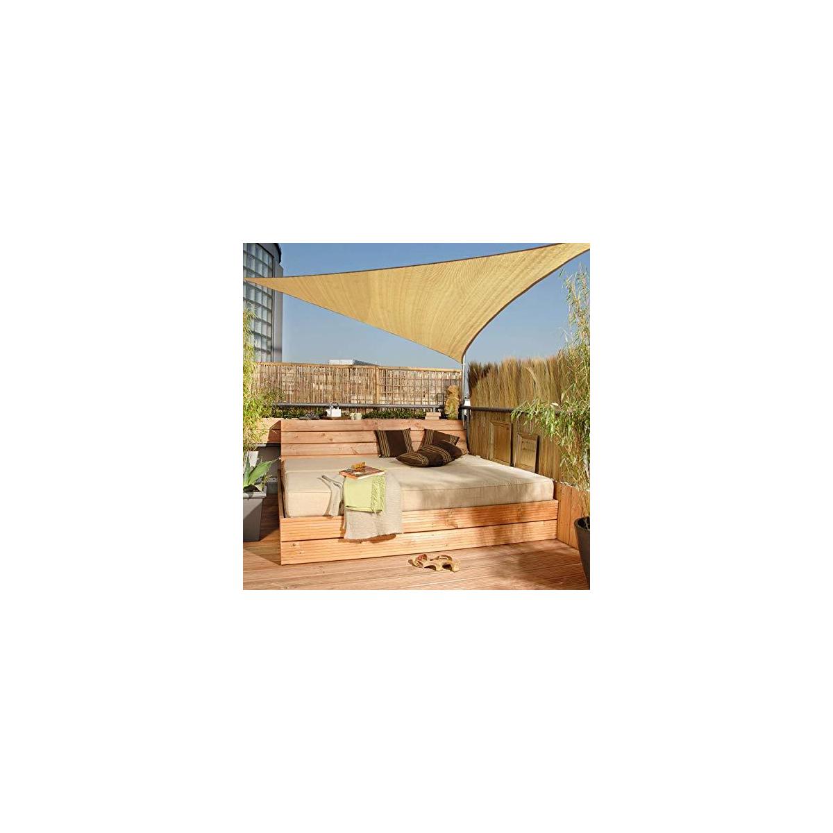 16x16x16 Triangle Sun Shade Sails Uv Block For Shelter Canopy Patio Garden Rebates - RebateKey