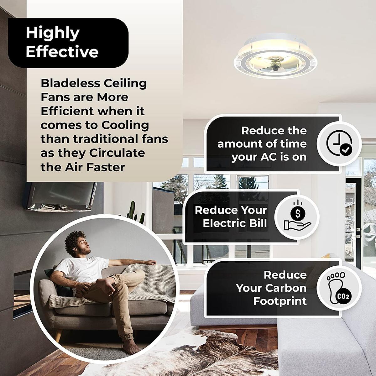 Rivcoim Bladeless Ceiling Fan Cashback Rebates - RebateKey