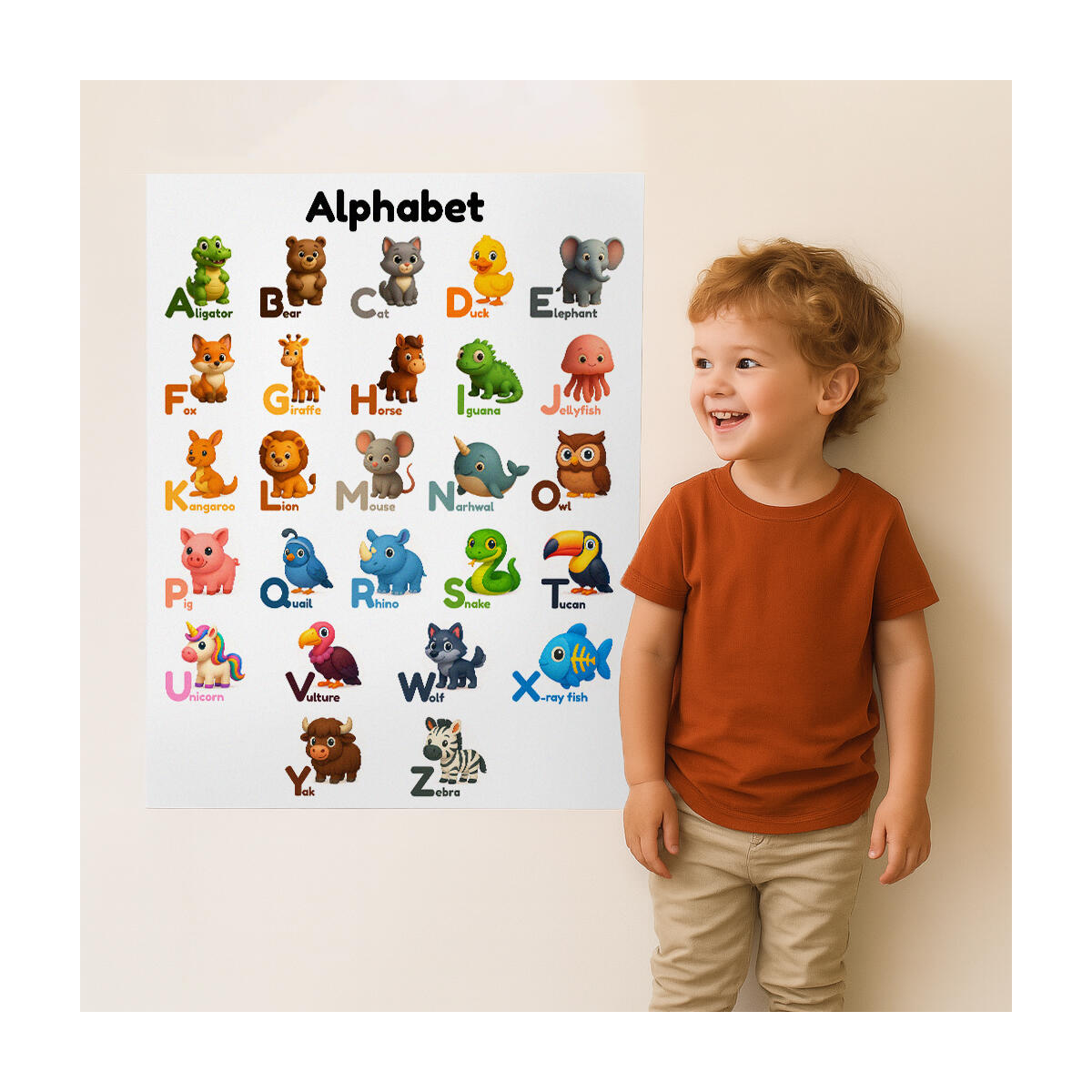 Animal Alphabet Poster Flashcards Cashback Rebate - RebateKey