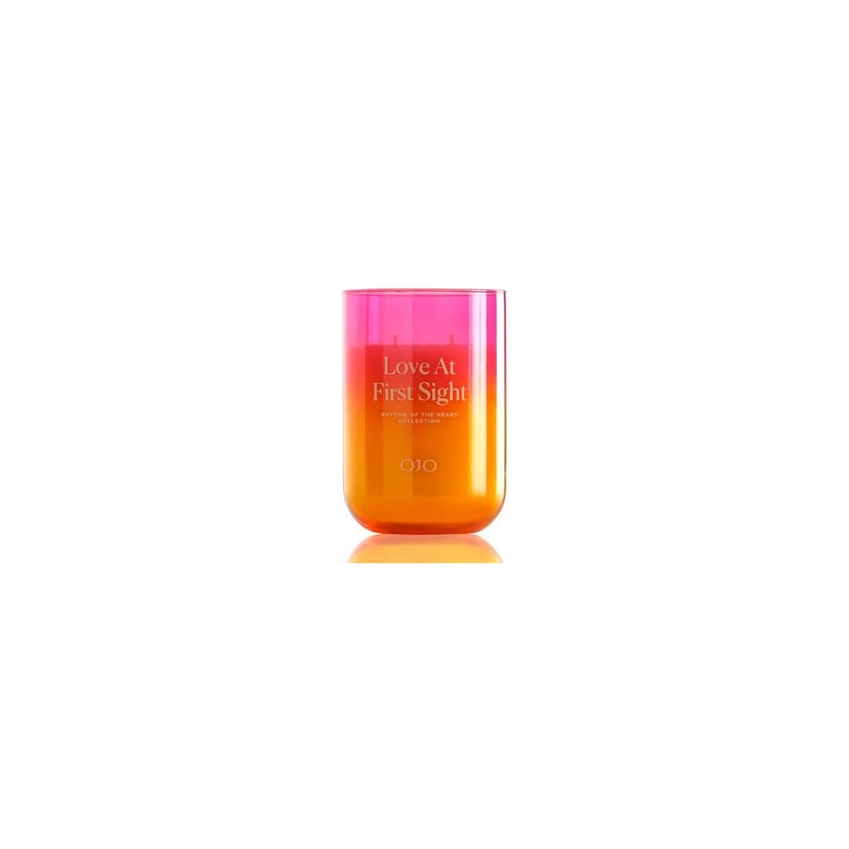 OJO Love at First Sight Scented 23 oz Jar Candle with Olympus, Floral, Oriental Notes | Over 96-Hour Long-Lasting Burn | Premium Blend Wax, Home Fragrance and Gift for Special Days