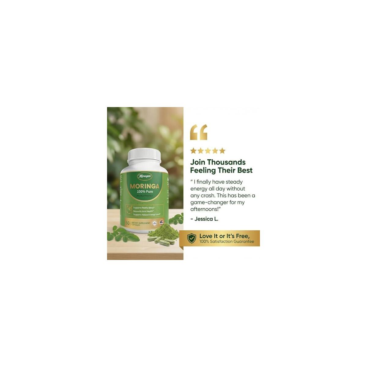 Moringa Capsules 800mg Cashback - RebateKey