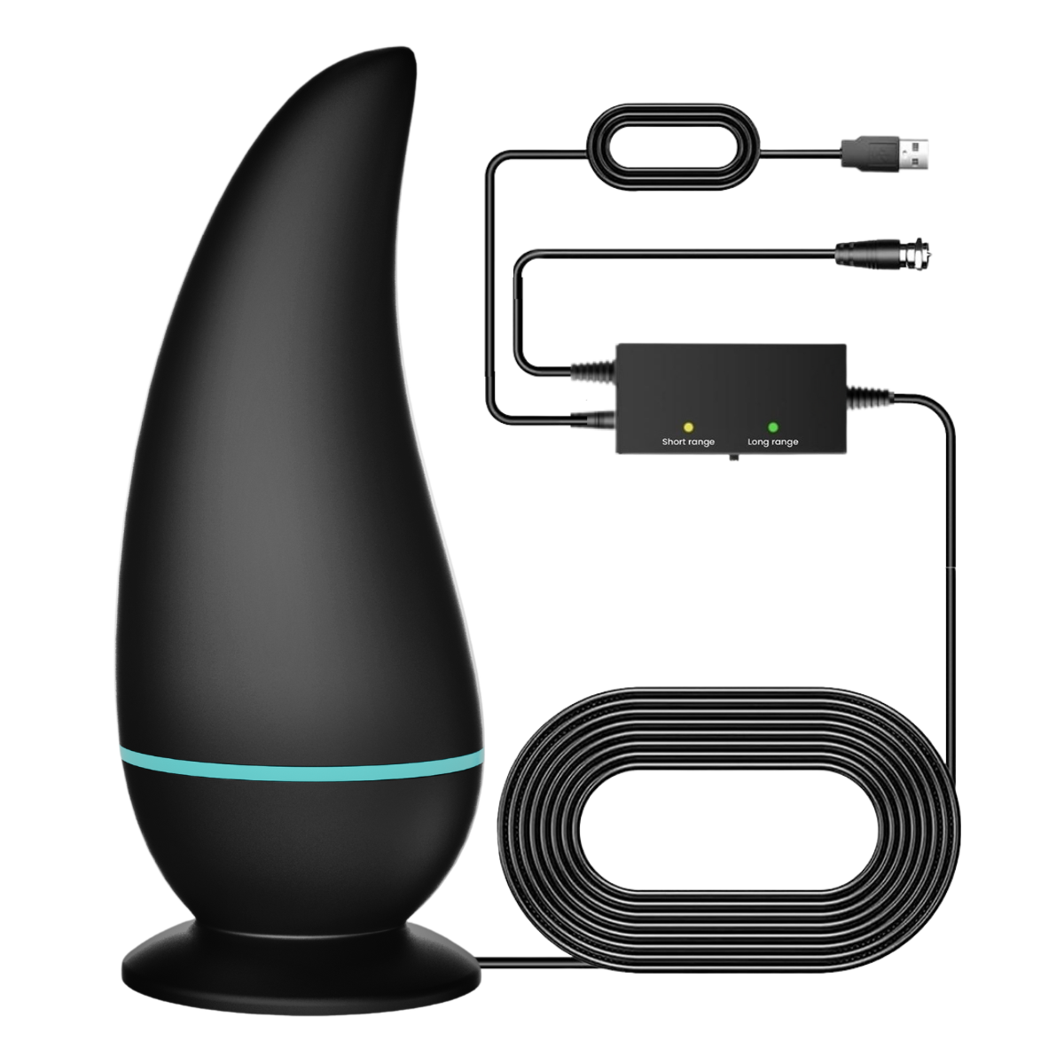 Indoor Antenna for Smart TV, Digital Antenna for Local Channels, Easy Installation, Supports HDTV 720P
