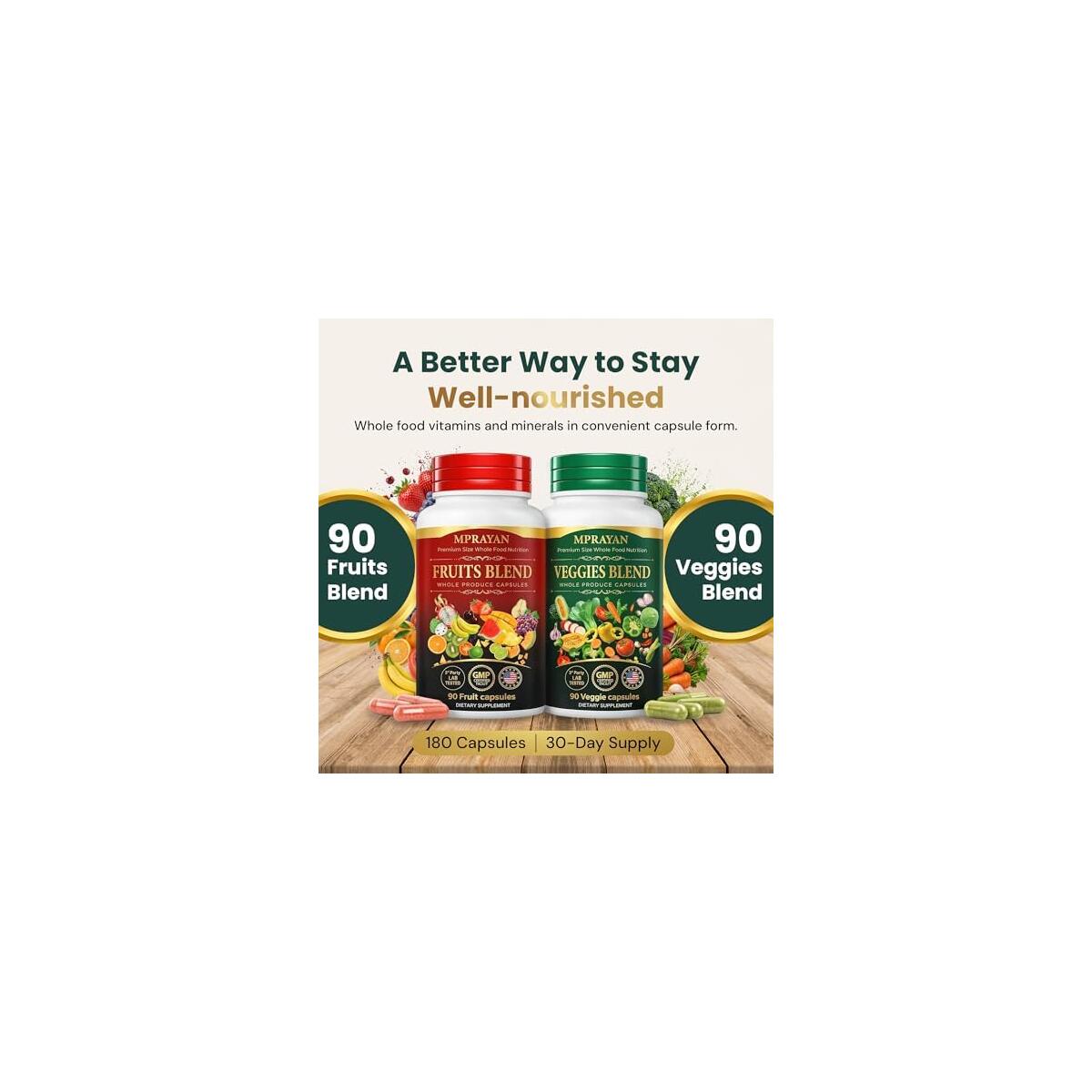 Mprayan Fruits Veggies Whole Food Supplement Cashback Rebate - RebateKey