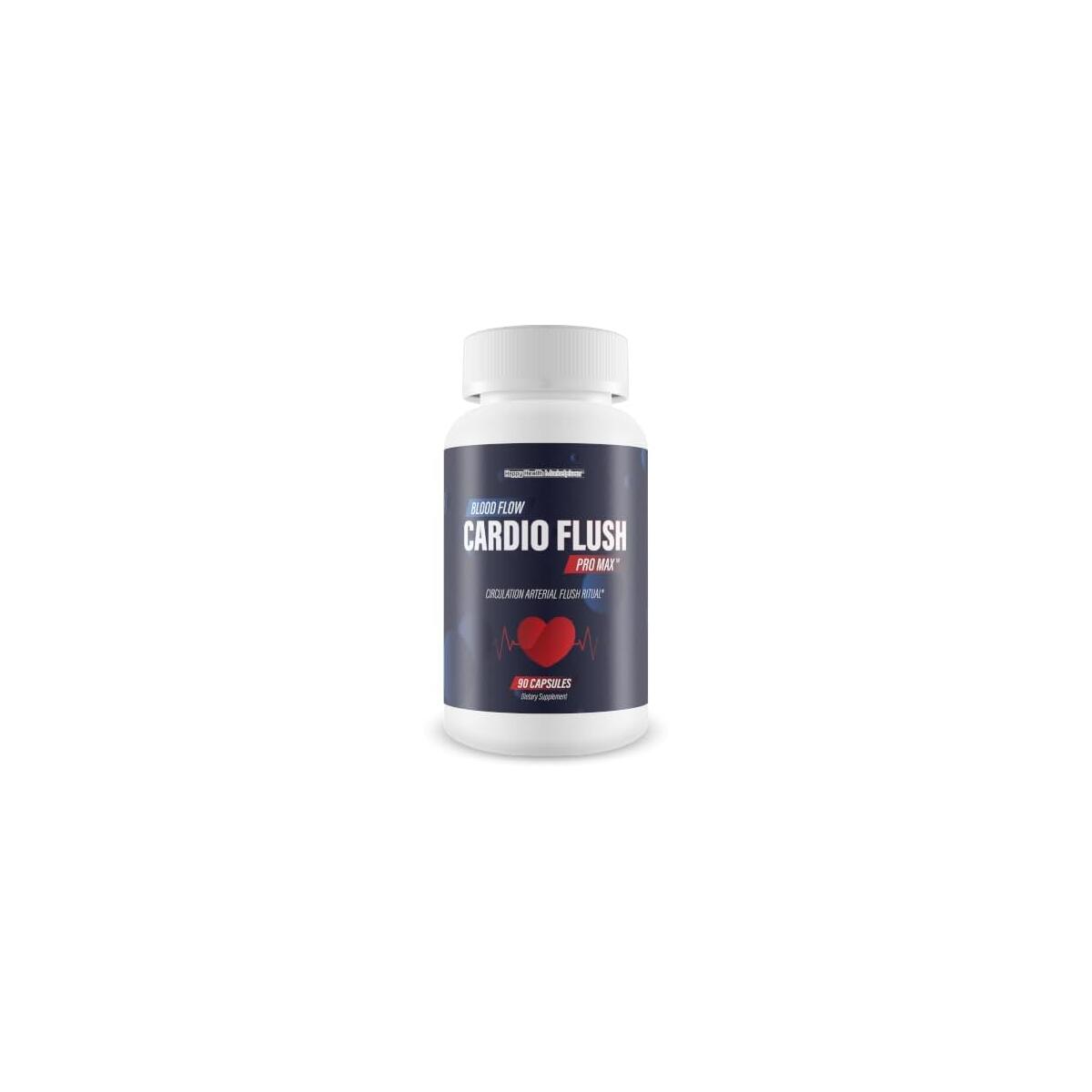 Blood Flow Cardio Flush Pro Max - Improved Formula - Our Best Circulation And Vein Support Vitamins Arterial Flush Ritual - Blood Circulation Vitamins to Support Blood Flow Boost + Circulation