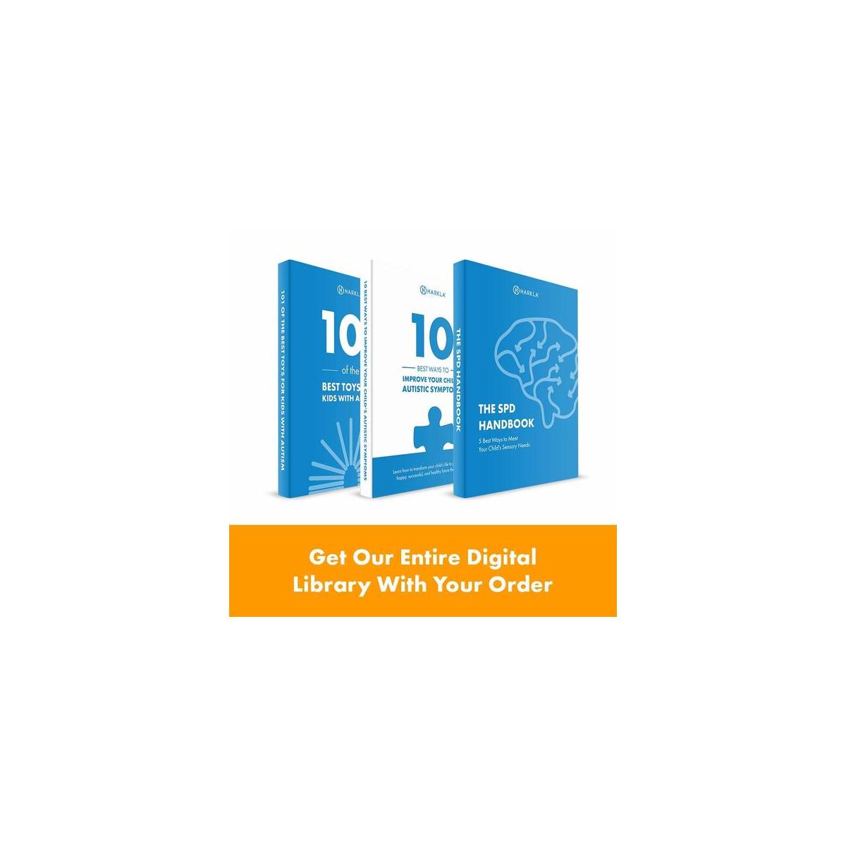 Harkla Weighted Blanket For Kids 7lbs Blue Gift For Children That Weigh