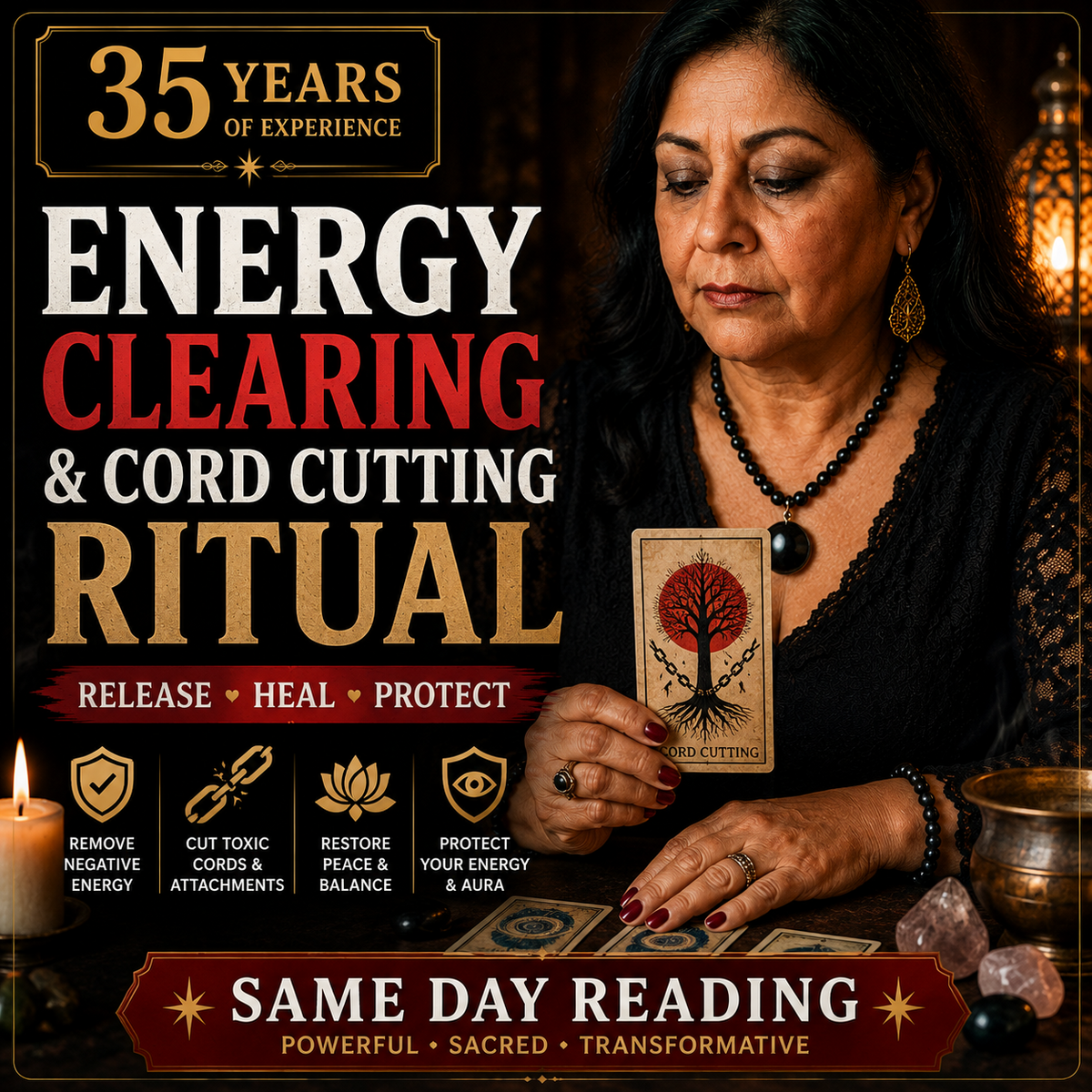 Energy Clearing & Cord Cutting Ritual | Remove Negative Energy | Emotional Healing And Protection | Spiritual Cleansing Psychic Service