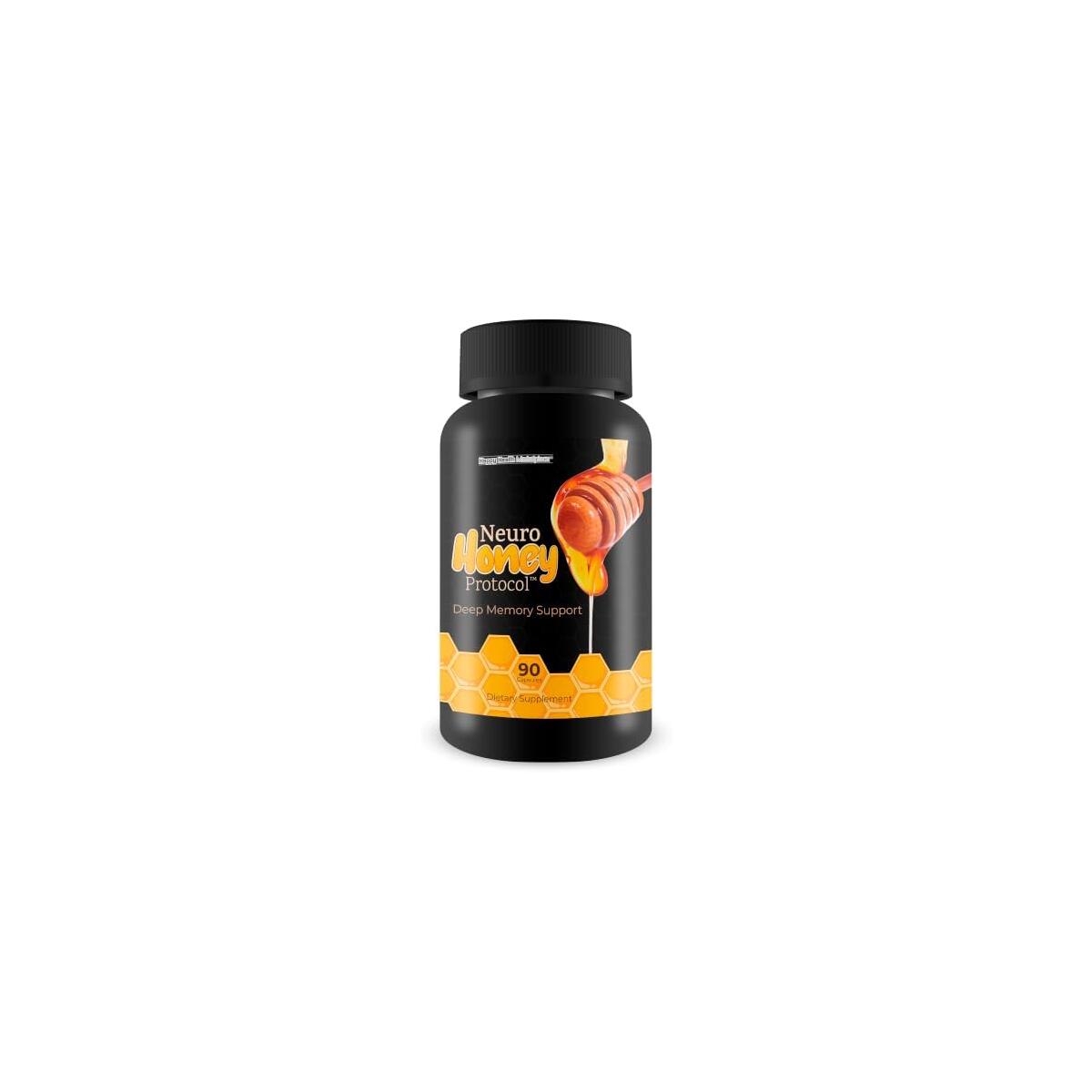 Neuro Honey Protocol - Our Best Honey Capsules for Memory Support - Memory Supplement for Seniors & Adults - Mental Focus Brain Booster for Men & Women - Magnesium Total Brain Boost Supplement