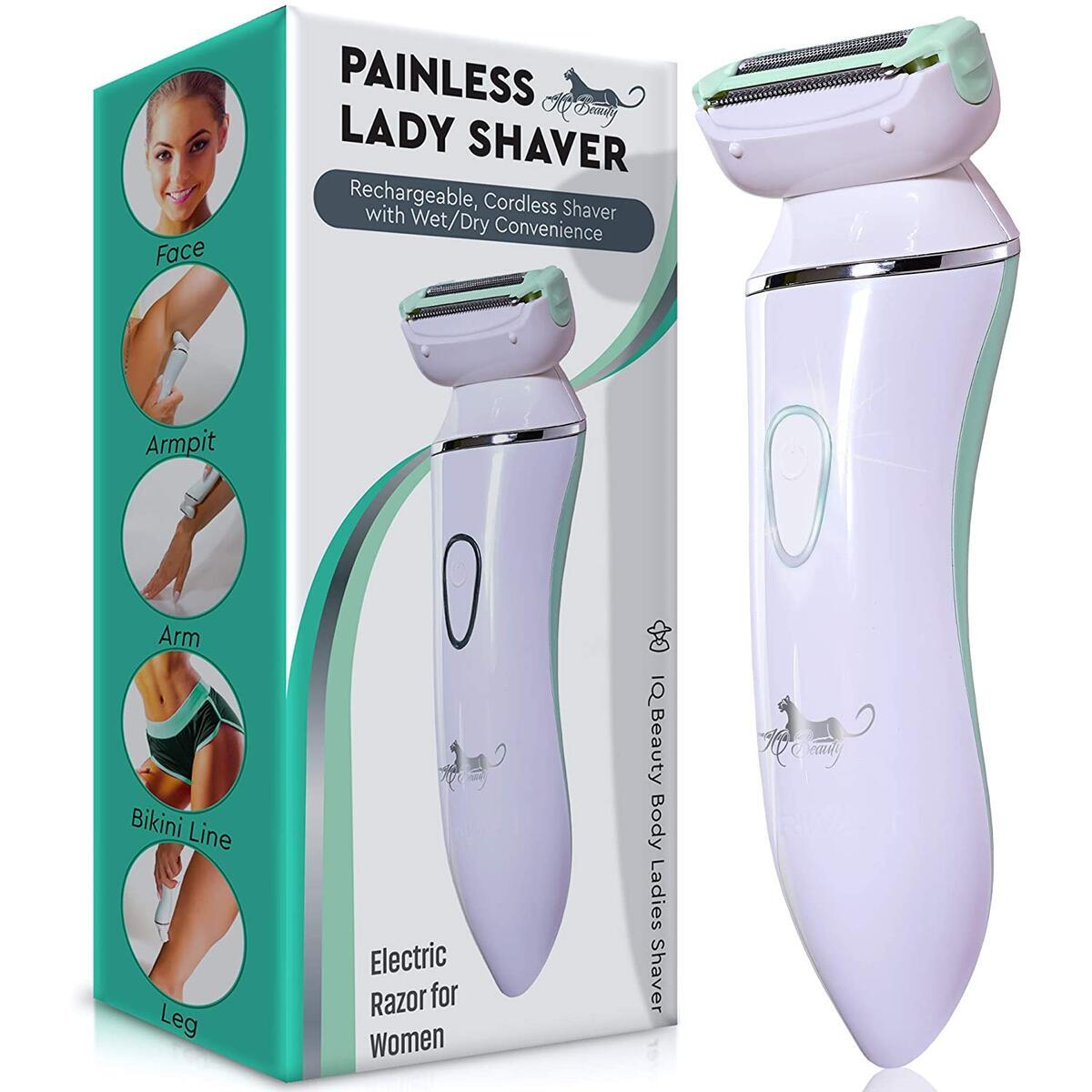 IQ Beauty Electric Razor for Women - Compact Multi-Functional Stainless Ste...