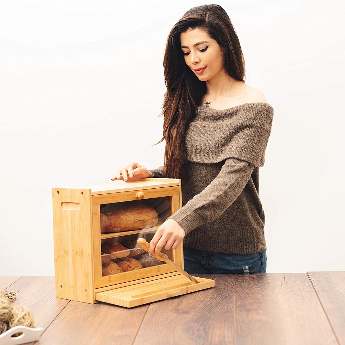 Bread Box With Cutting Board Cashback - RebateKey