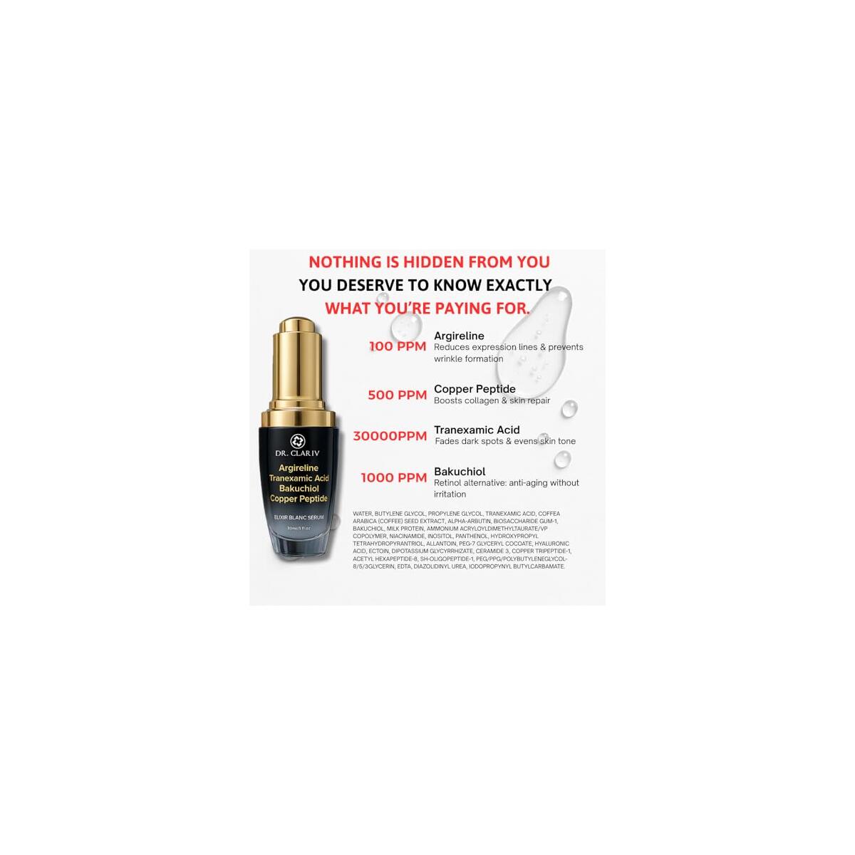 Anti Wrinkle Firming Serum With Tranexamic Acid An Cash Back - RebateKey