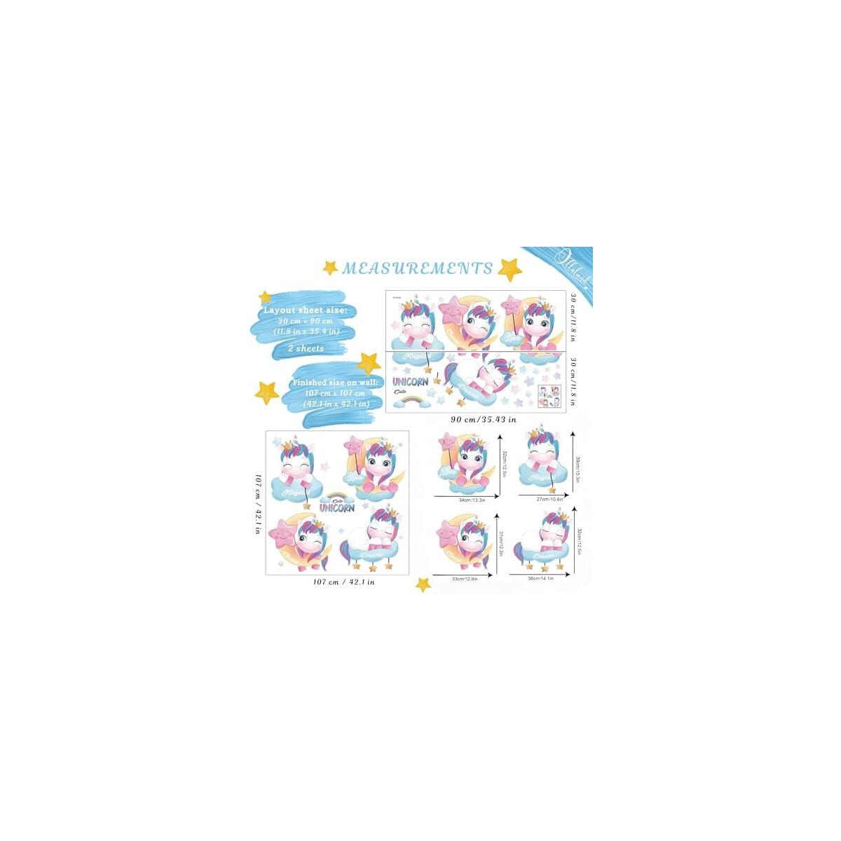 Ollaland Unicorn Wall Decals Cash Back - RebateKey