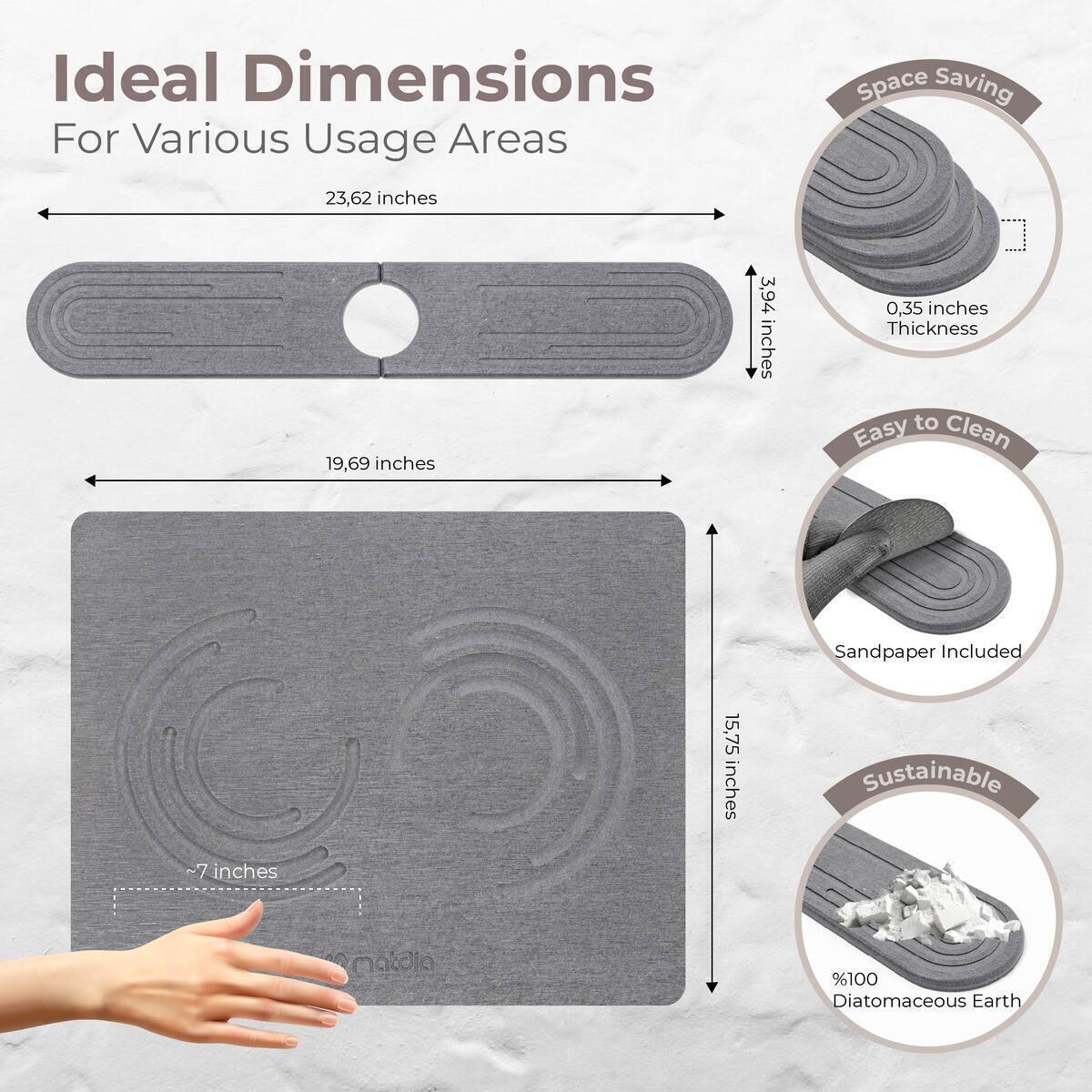 Stone Drying Mat For Kitchen Counter 25 Cashback - RebateKey