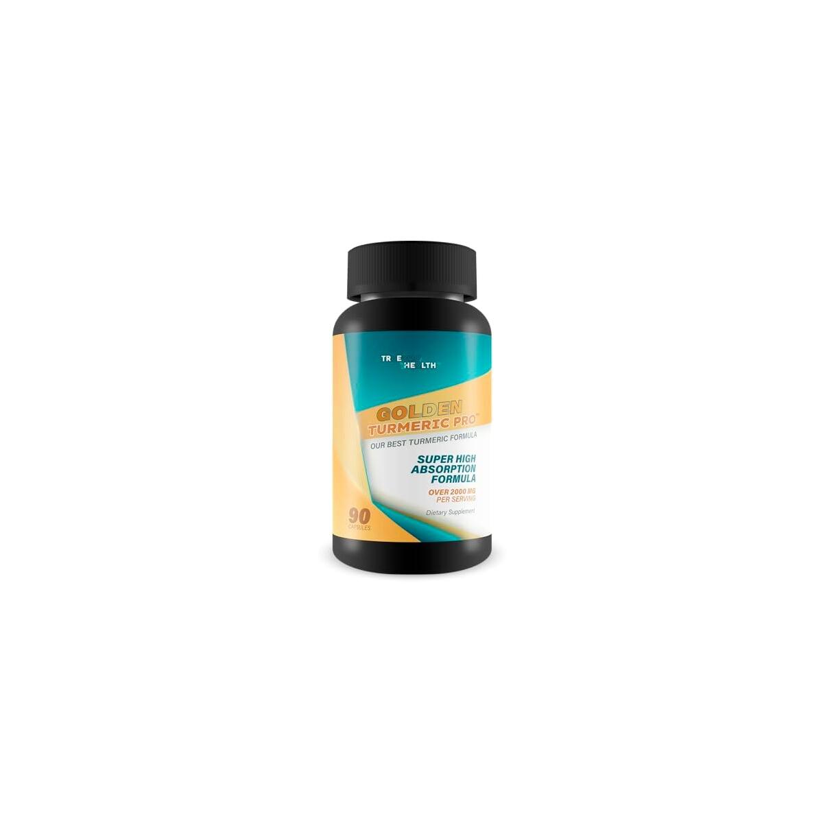 Golden Turmeric Pro - Improved Formula - Our Best High Absorption Turmeric Curcumin Gold Turmeric Capsules - Vitamin D Vitamin C Curcumin Ginger Supplements - Gold Support Supplement