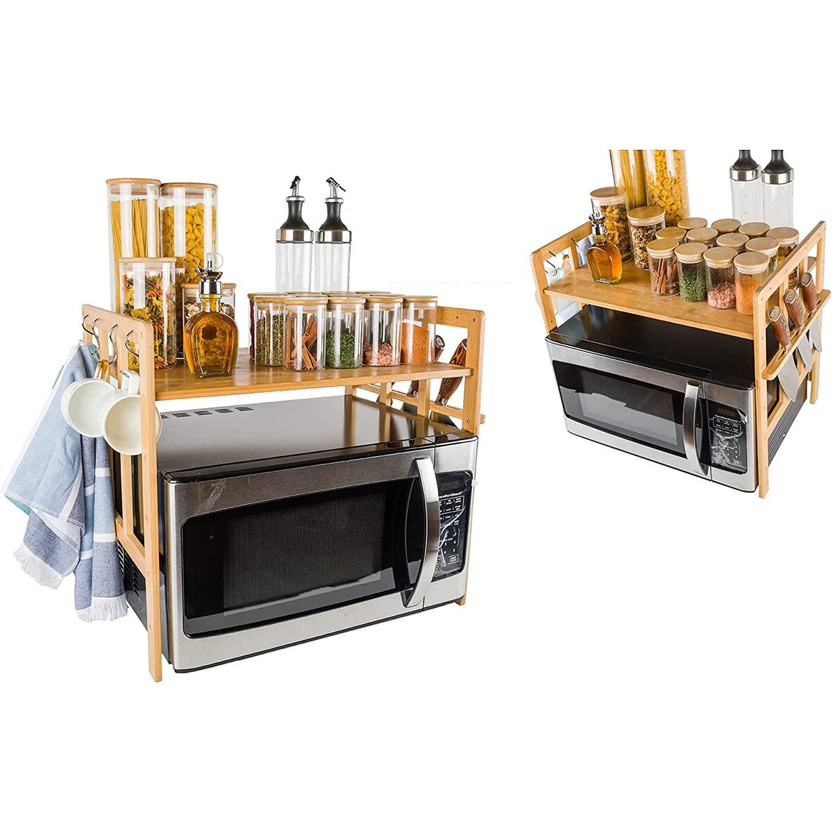 Bamboo Microwave Rack Cash Back - RebateKey