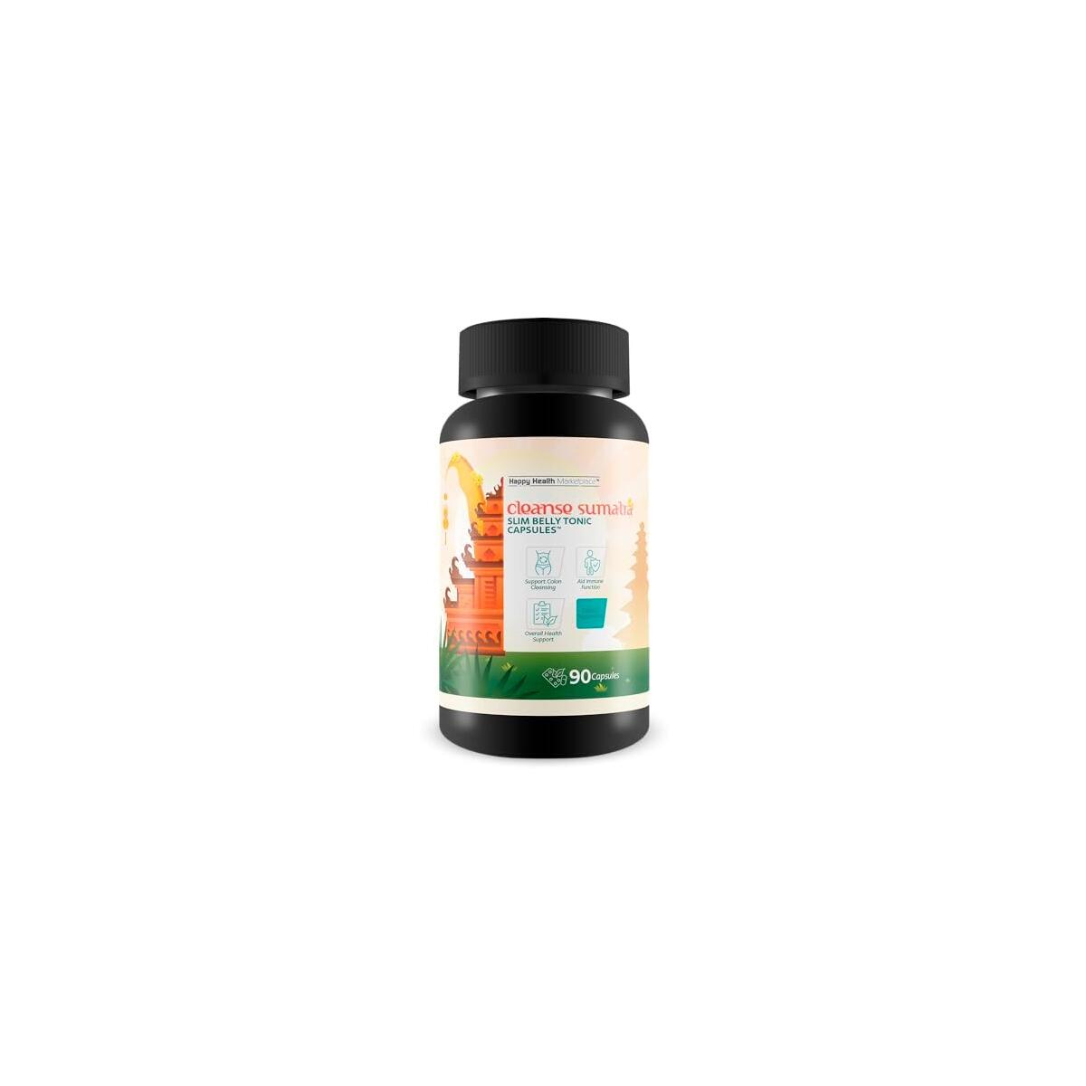 Cleanse Sumatra Slim Belly Tonic Capsules - Our Best Gut Cleanse Detox for Women & Men - Our Best Colon Cleanse - Natural Slim Gut Cleanse Detox for Men & Women - Healthy Natural Colon Cleanse Pills