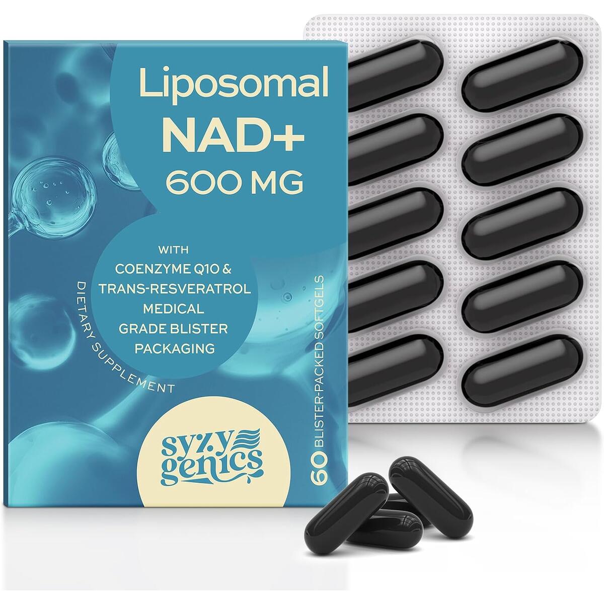 NAD+ NMN Alternative, Liposomal Formula, 60 Softgels