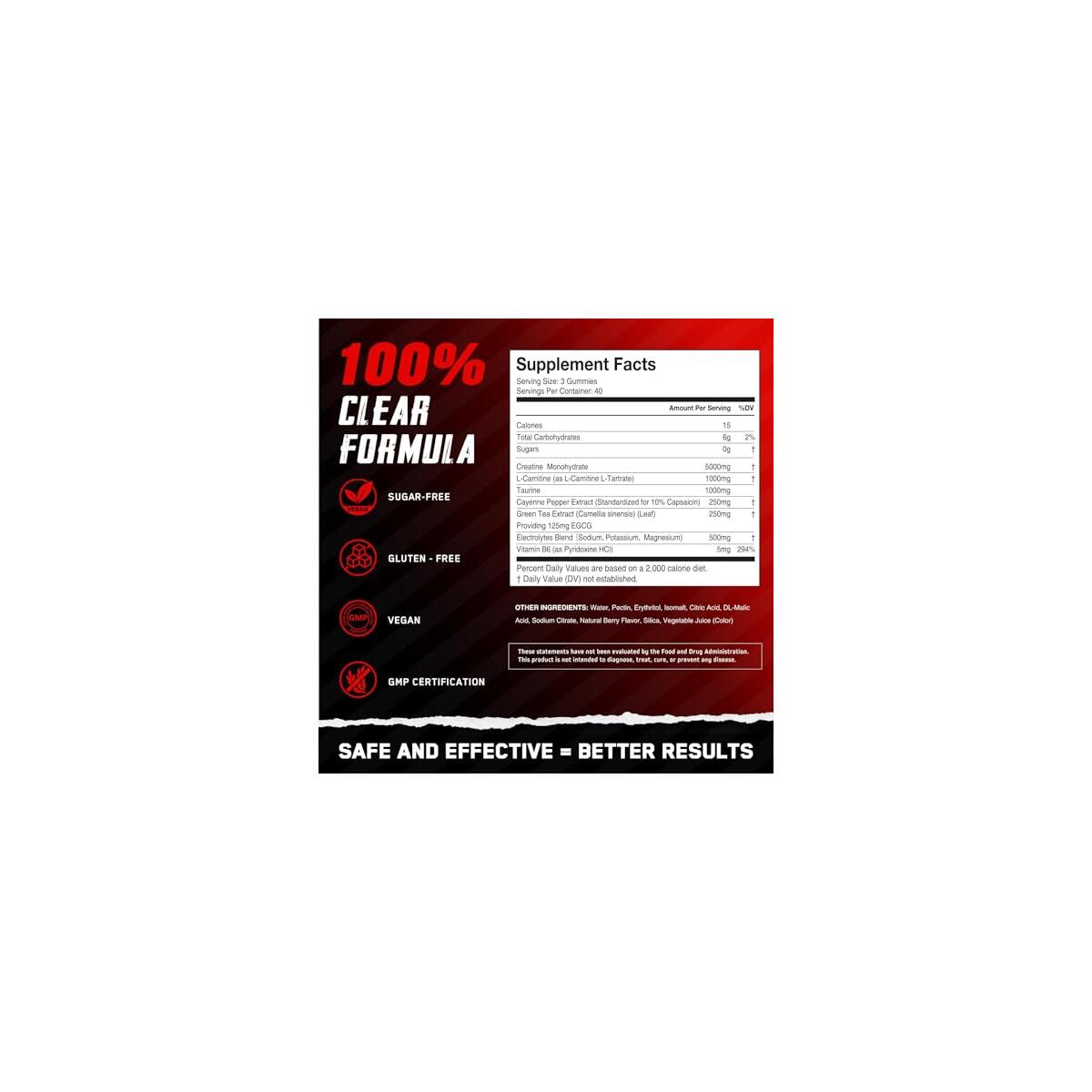 Creatine Monohydrate Gummies For Men Women Cash Back - RebateKey