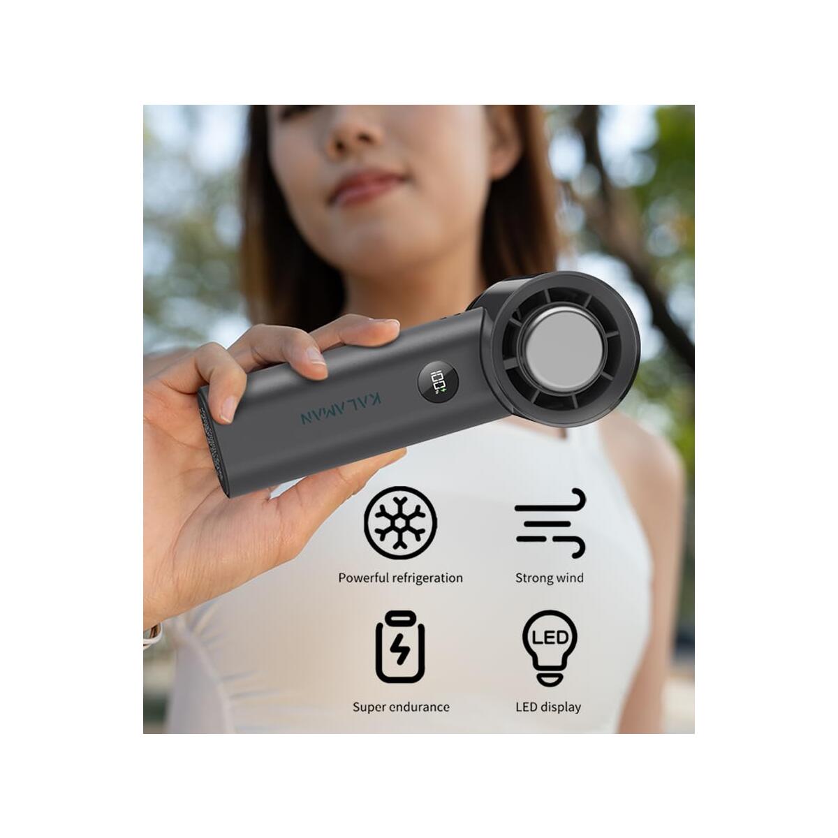 Handheld Portable Fan With Ice Cooler Cash Back - RebateKey