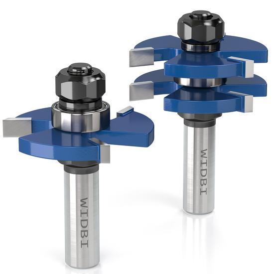 Tongue And Groove Router Bits Matched 2 Pcs Set 1 2 Shank Rebate