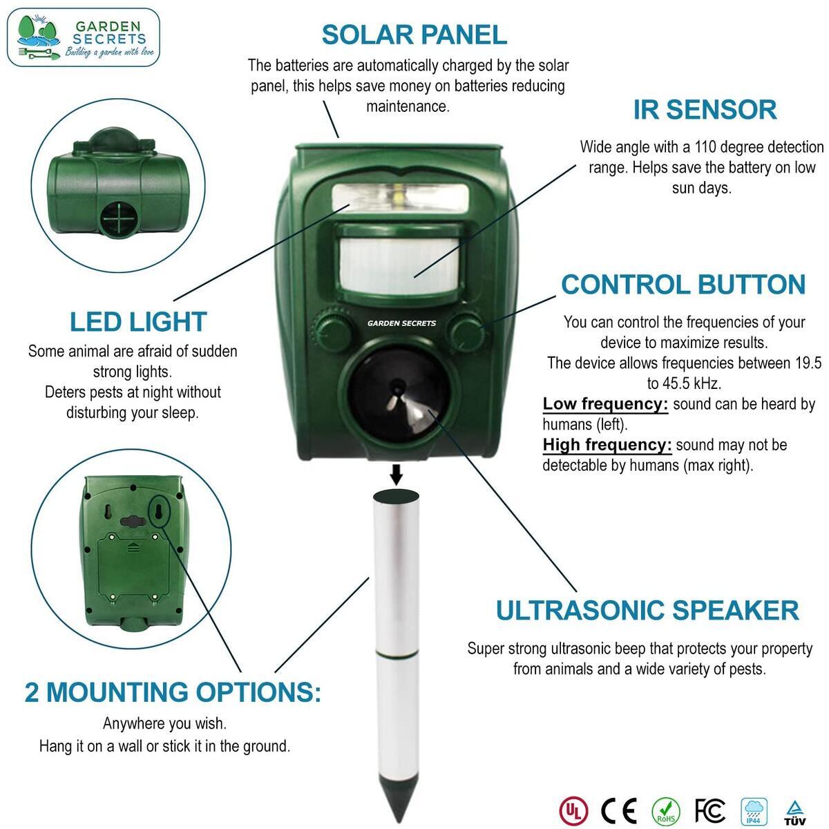 Solar Ultrasonic Animal Repellent Cashback - RebateKey