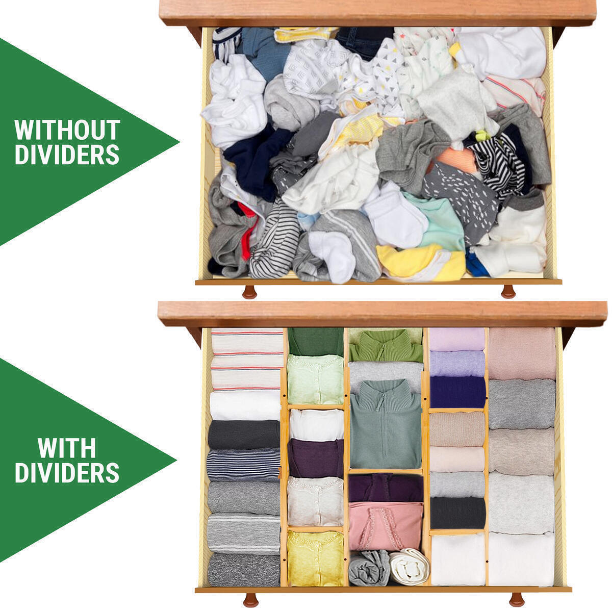 Adjustable Bamboo Drawer Dividers Cashback Rebate - RebateKey