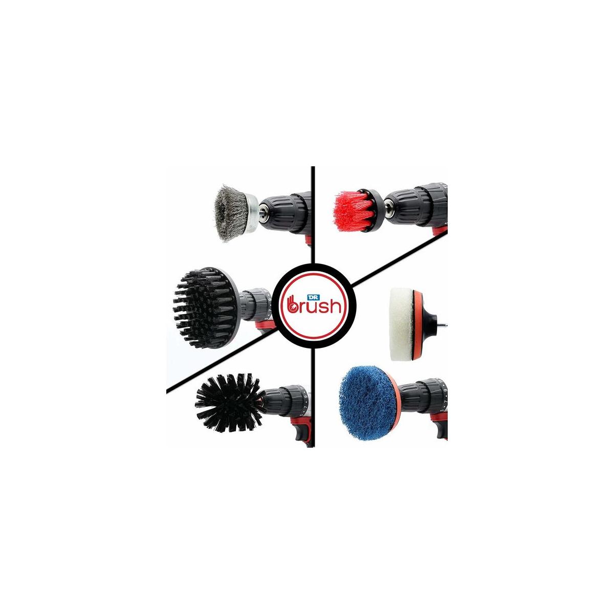 Dr Brush Drill Brush Attachment Cleaning Kit Set All Purpose Power