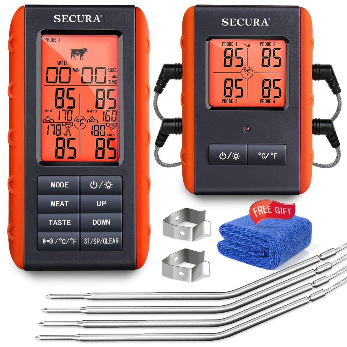 wireless remote meat thermometer