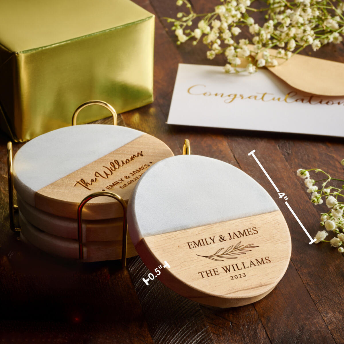 Personalized Wedding Gift Coaster 3 Rebate - RebateKey