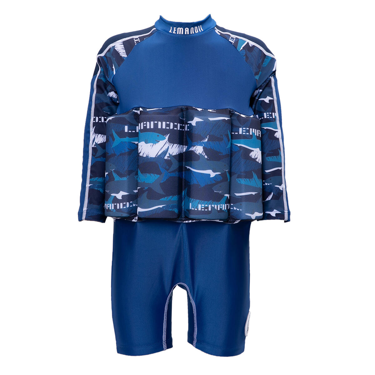 Toddler Float Suit for for Kids Age 1-12, One-Piece Floatation Swimsuit Removable Buoyancy Bars & Arm Bands, UPF 50+ Long Sleeves, Quick Dry Baby Swim Vest for Boys & Girls