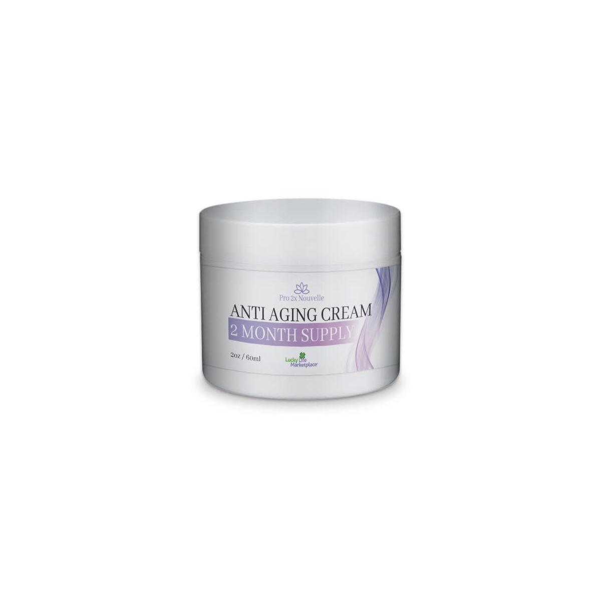 Anti Aging Cream 2 Month Supply - Our Best Nourishing Antioxidant Skin Cell Renewal Formula with Vitamins & Collagen - Reduce Wrinkles Appearance - Help Improve Uneven Skin Tone & Age Spots