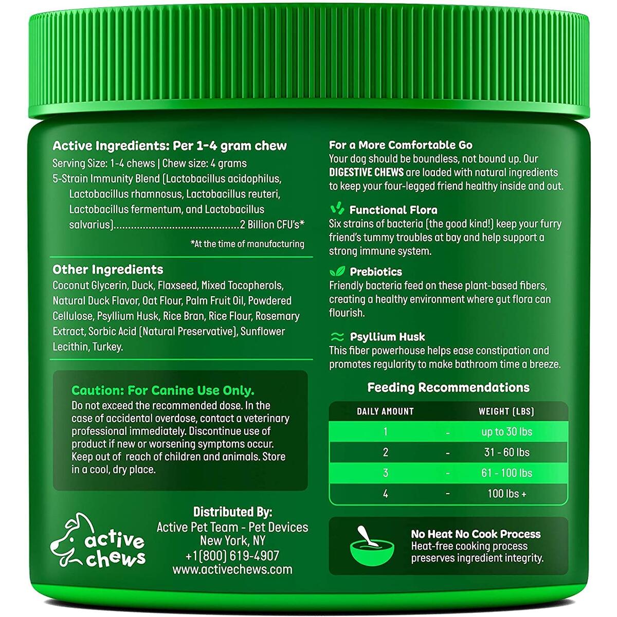 Active Chews Probiotics For Dogs Cash Back - RebateKey