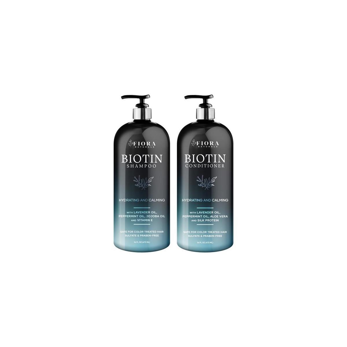 Fiora Naturals Biotin Shampoo And Conditioner Set ...