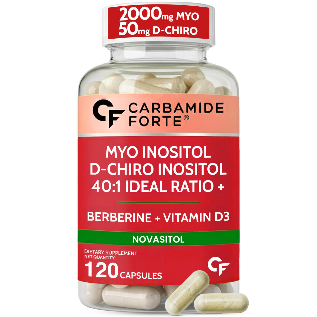 Myo Inositol & D Chiro Inositol PCOS Supplement, hormone balance fertility supplement, Vitamin D3