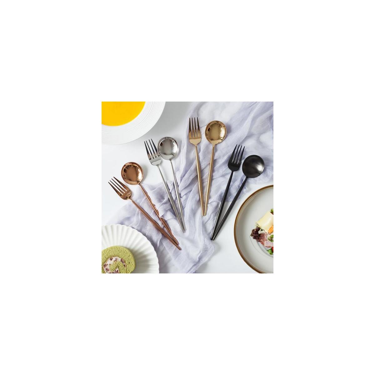 Homelux Theory Adaline 5 Piece Silverware Royal Cutlery Set Kitchen Flatware1 Rebates - RebateKey