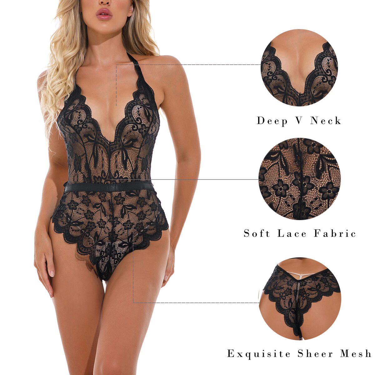 V Neck Lingerie Floral Cashback - RebateKey